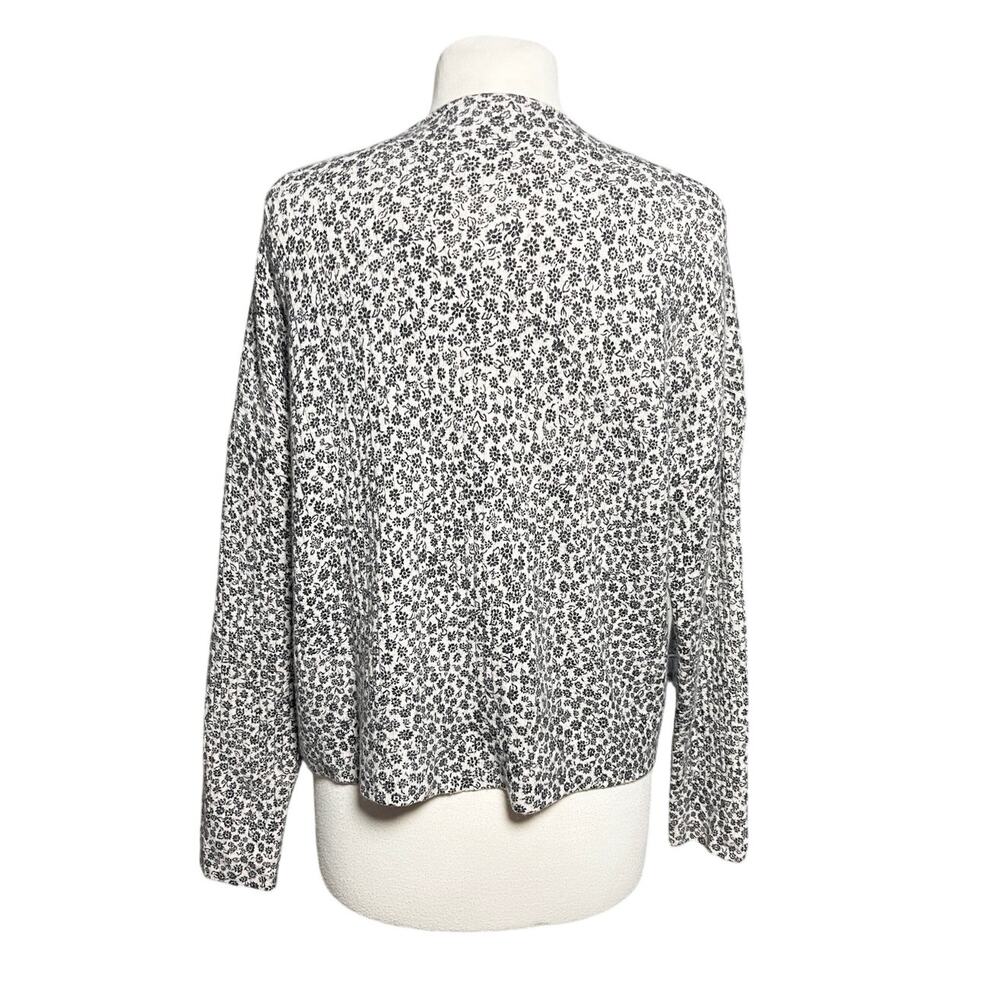 MADEWELL Women’s Cameron Preppy Vintage Ditsy Floral Rib Knit Cardigan - Picture 7 of 7